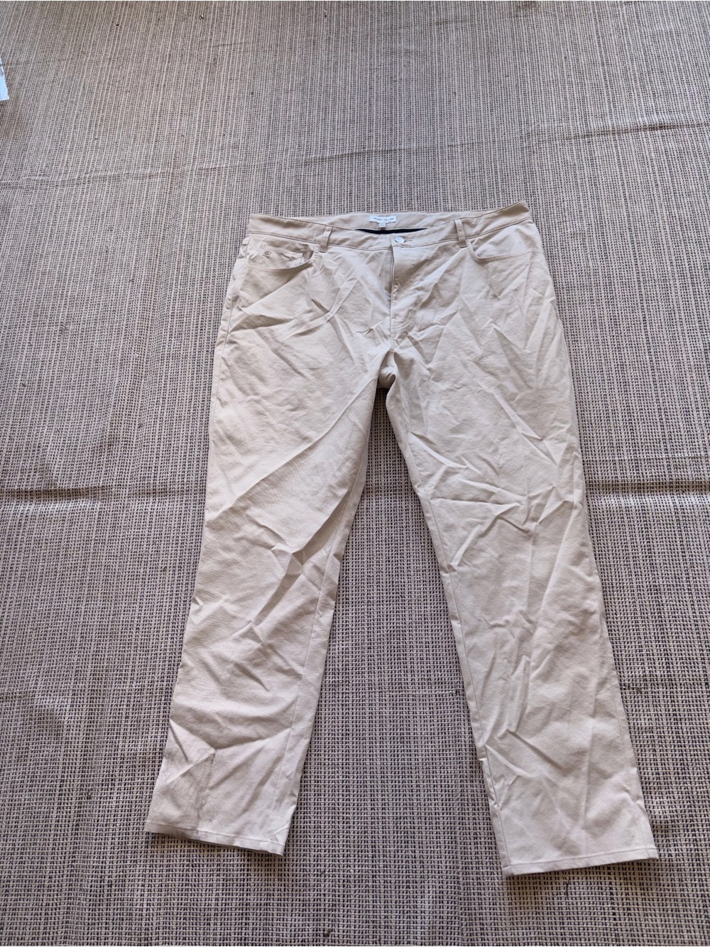 PETER MILLAR Men's Performance Five-Pocket Pant Size 40/30 In Stone